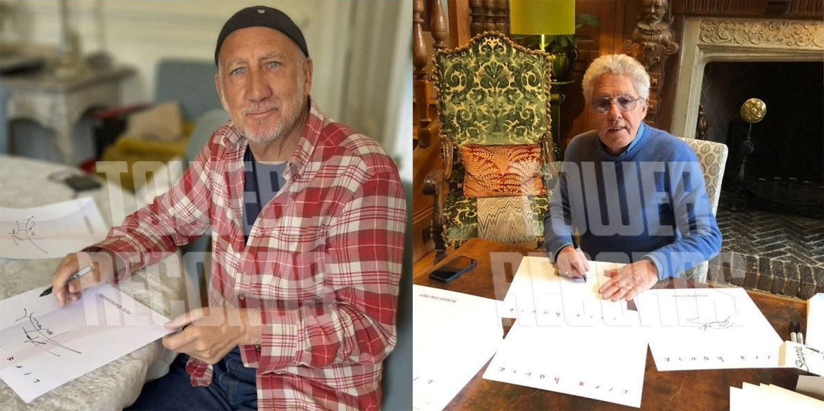 Pete Townshend and Roger Daltrey signs graphic novel