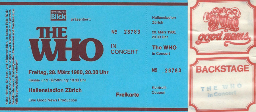 Zurich ticket